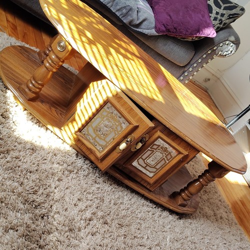 Oval wood coffee - oval,