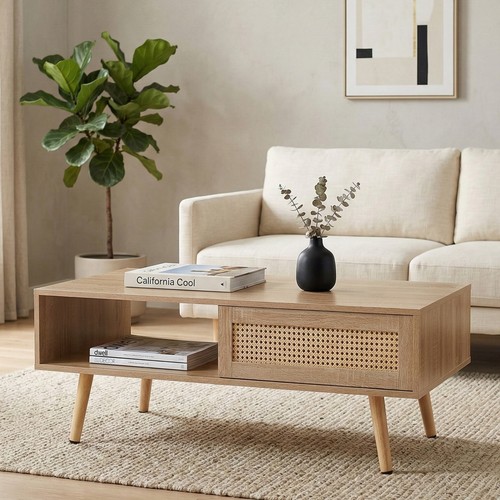 Coffee table natural 34 - coffee, 41.34"
