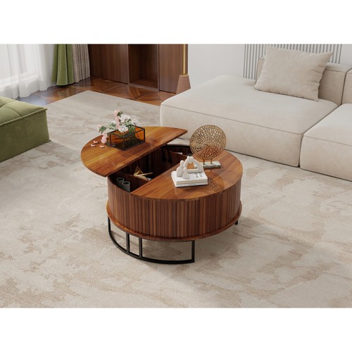 Round coffee table with - 31.5",